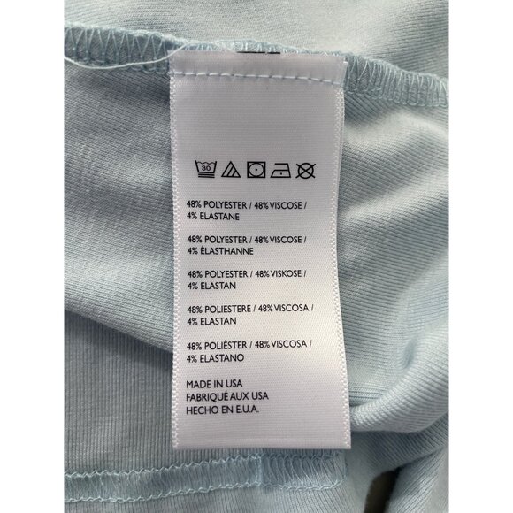 Free People FP Beach Rosalia Dress Size Small Long Sleeve Low Back Light Blue - Picture 4 of 8